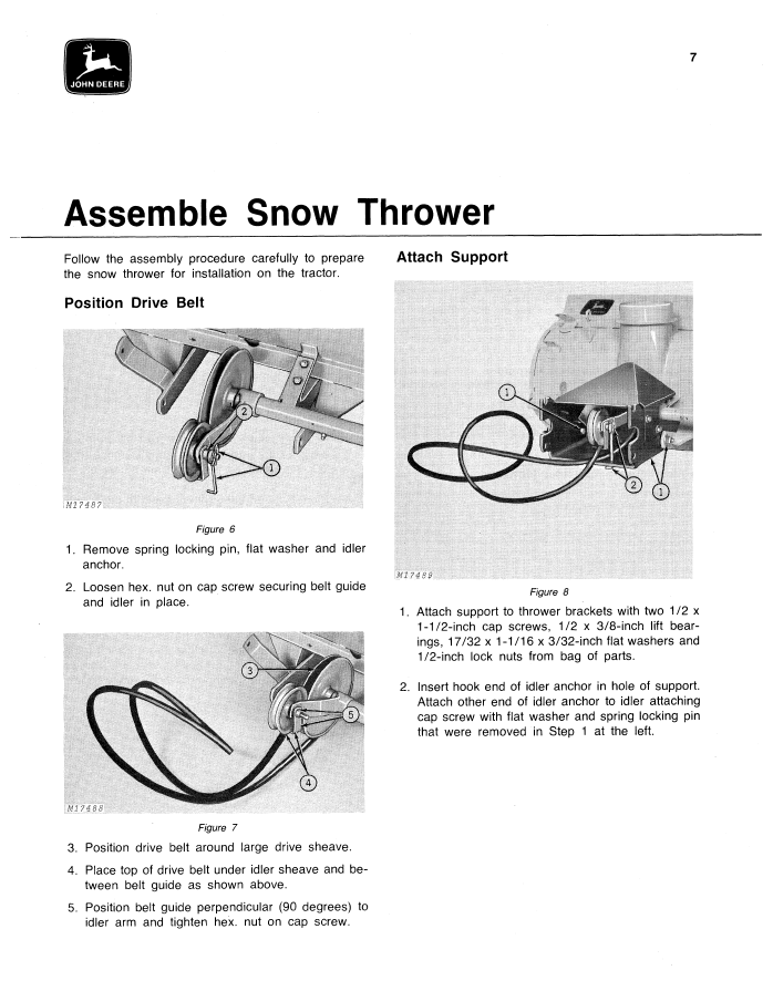 OMM49119 JOHN DEERE 32A SNOWTHROWER LAWN & GROUNDS CARE DIVISION OMM49119 OPERATOR MANUAL 