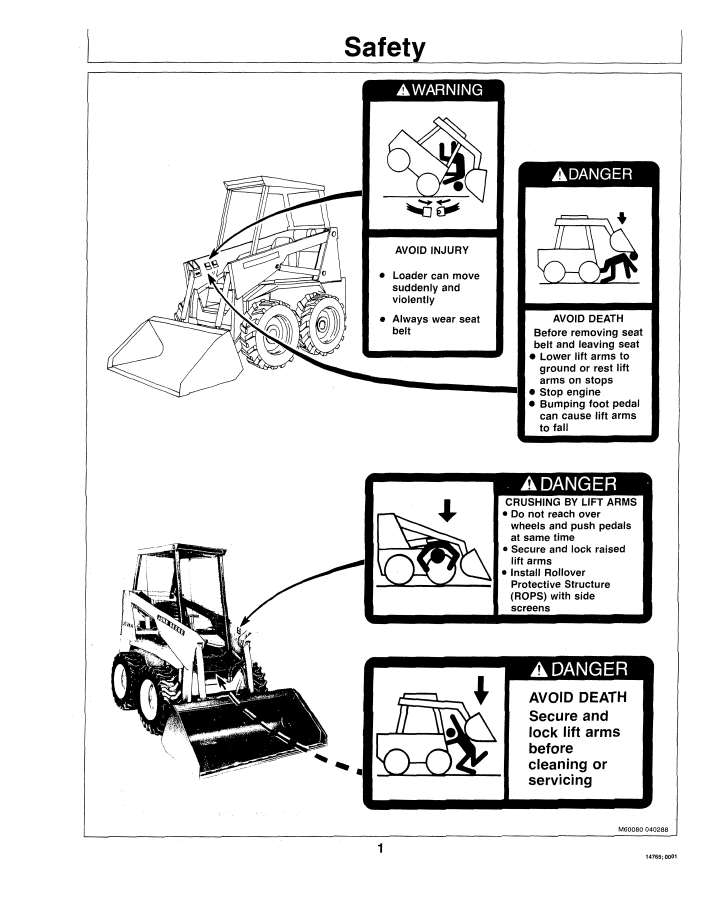 OMM77699 John Deere JD24A & 125 Skid Steer Operation Maintenance Manual