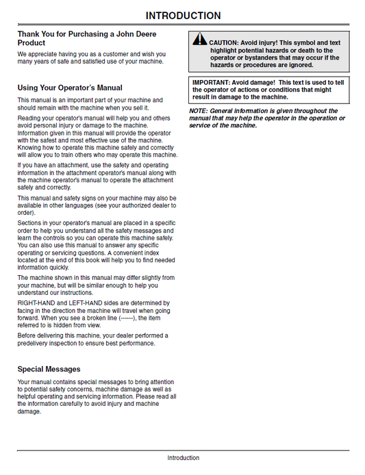 OMTCU27228: John Deere ZTrak Pro Z910A-Z970A User Manual