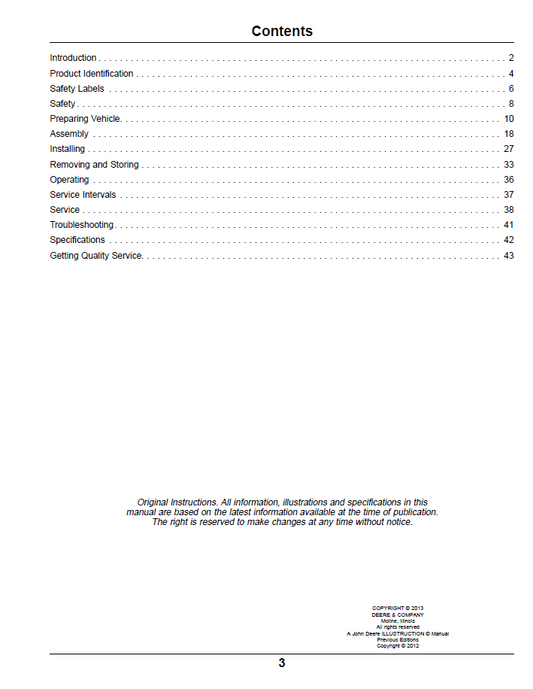 OMTCU33004 Blower and Rear Bagger 2 & 3 Bag System Operator Guide