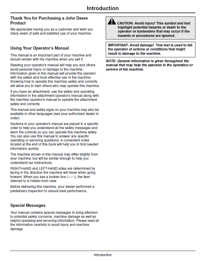 OMTCU35848: John Deere Z900 Series ZTrak Mower User Guide & Manual