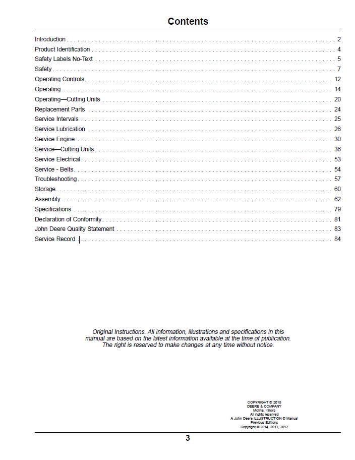 OMTCU37344: John Deere E-Cut Hybrid Walk Greens Mower Guide