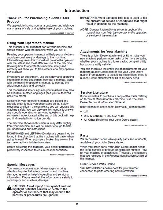 OMUC14762 - JOHN DEERE Z997R DIESEL ZTRAK™ OPERATOR MANUAL
