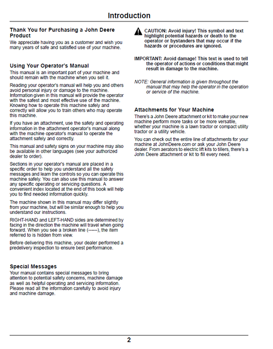 OMUC15068: Official John Deere Z900B, Z900M, Z900R Gas Mower Manual