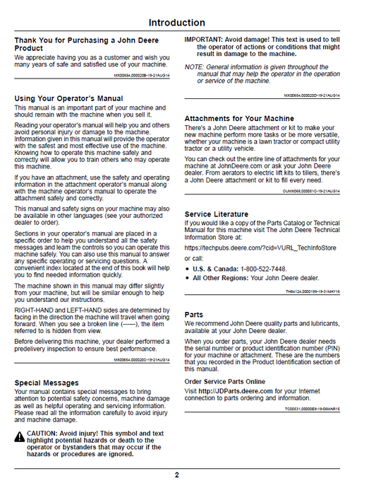 OMUC15151: Official Manual for John Deere Z900E, Z900M, Z900R Mowers