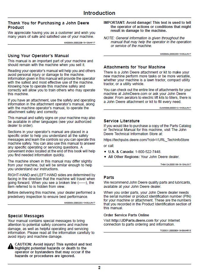 OMUC18439E: Official User Manual for John Deere Z900E, Z900M & Z900R