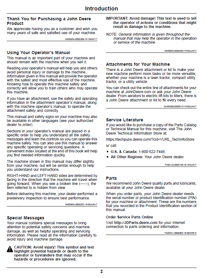 OMUC20339E John Deere ZTrak Pro Series Z994R Operator Manual PDF Download