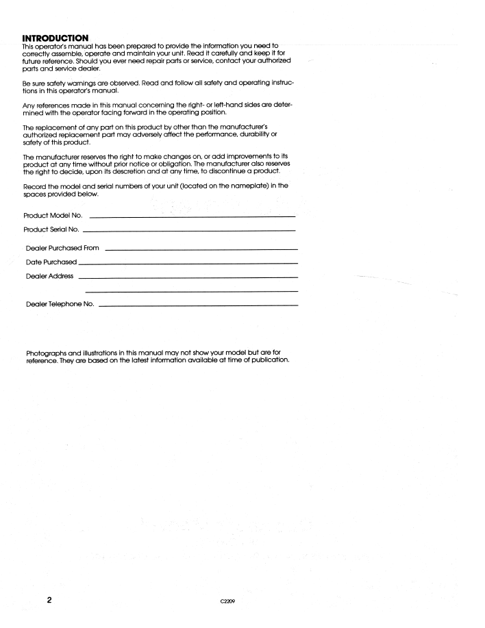 Official 42643612 PDF: New Holland 36" Snow Thrower Yard Tractor Manual