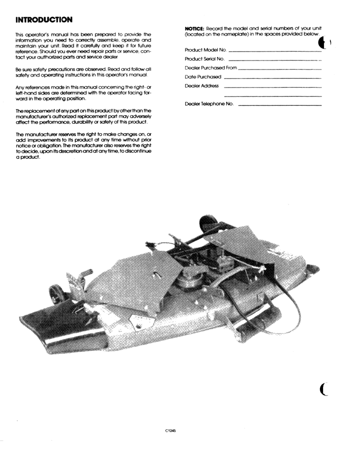 Official 42643814 PDF: New Holland Ford 38" Mower Lawn Tractor Manual