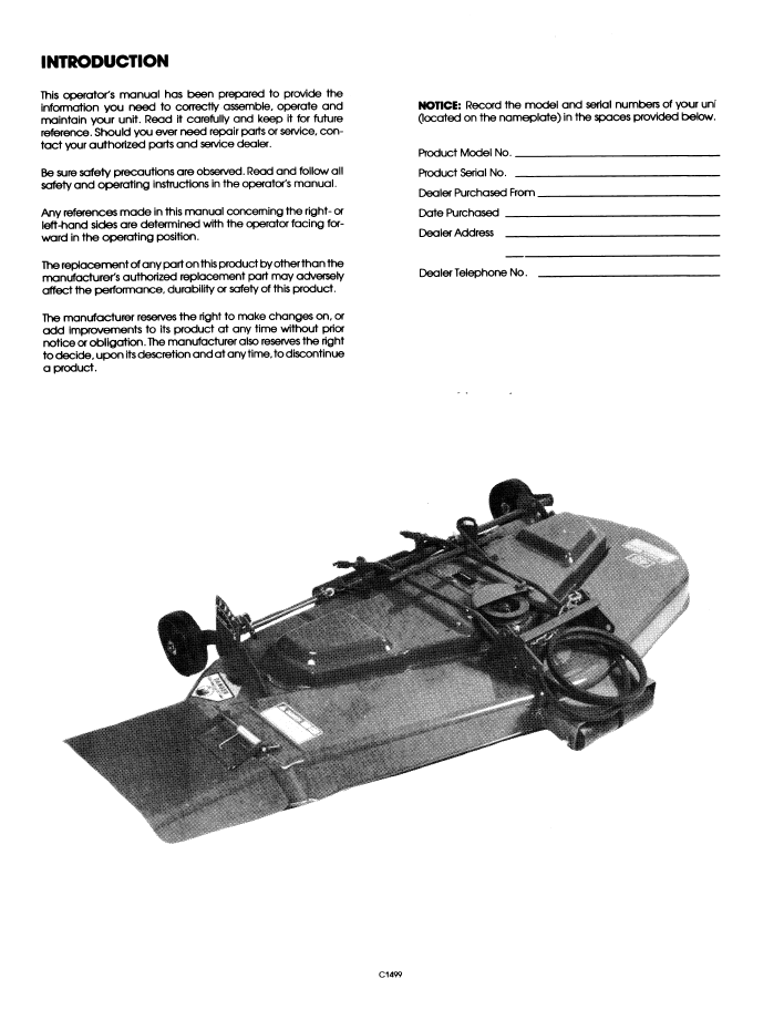 Official 42644222 PDF: New Holland Ford 42 & 48" Mower LGT Tractor Manual