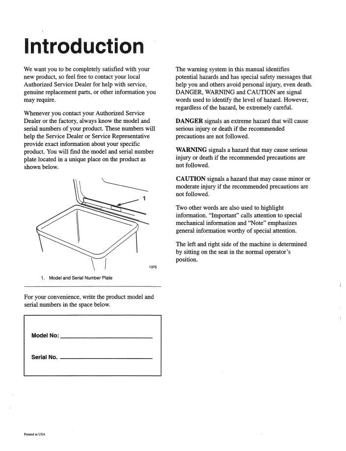 Official 42680050 PDF: New Holland 38" Twin Bagger Lawn Garden Tractor Manual