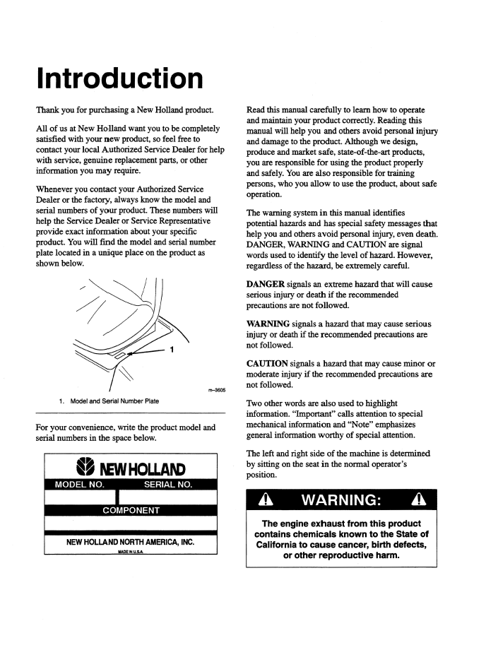 Official 42682100 PDF: New Holland GT18 Garden Tractor Manual