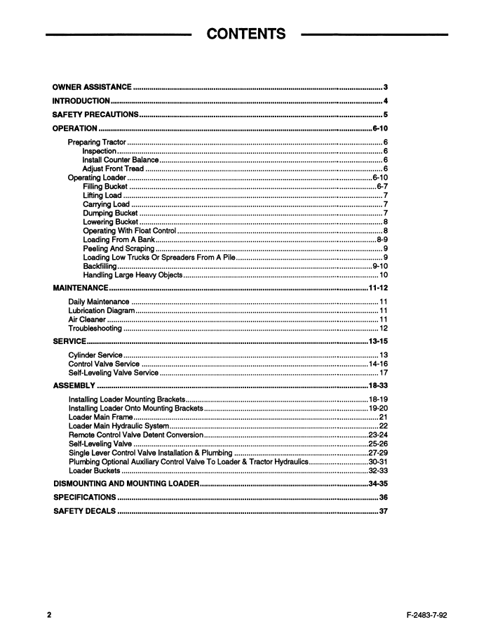 Official 42720911 PDF: New Holland Ford Series 7209 Farm Loader Manual