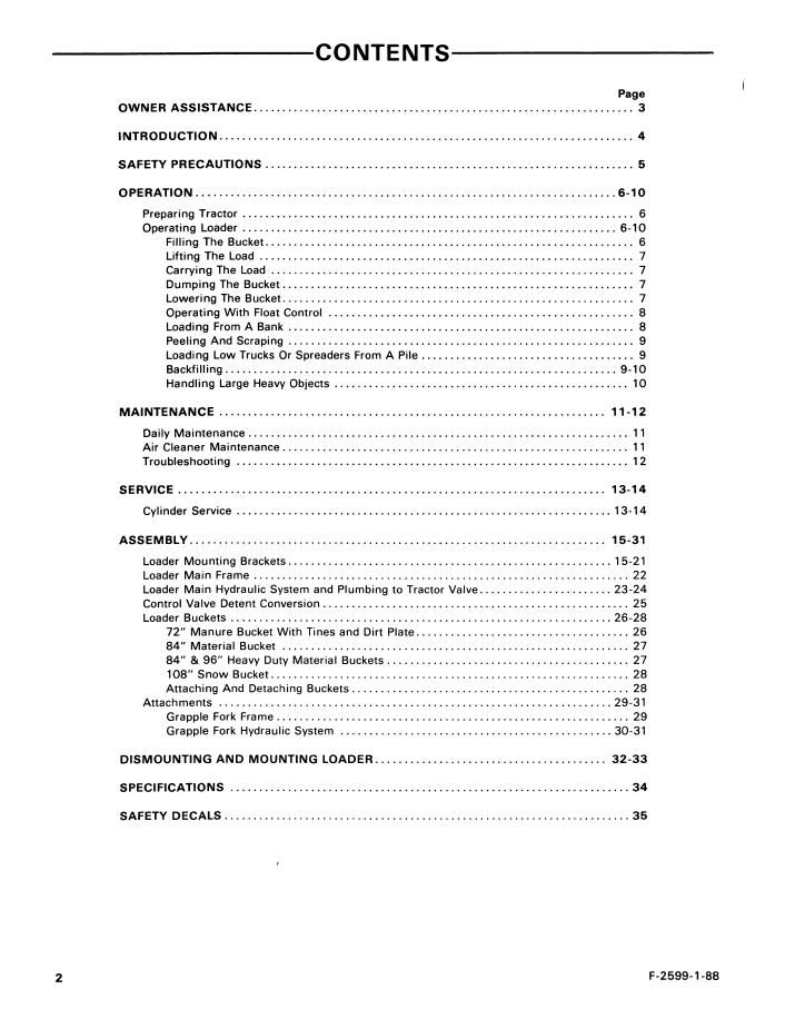 Official 42741210 PDF: New Holland Series 7412 Quick Attach Farm Loader Manual