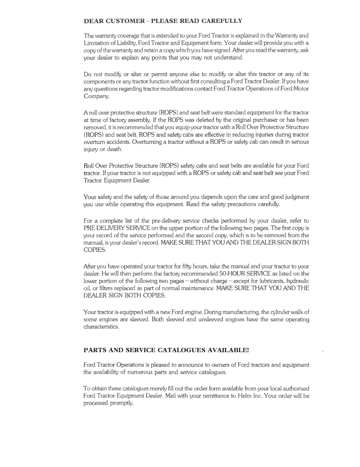 Official 42771010 PDF: New Holland Ford 7710 Tractor Manual