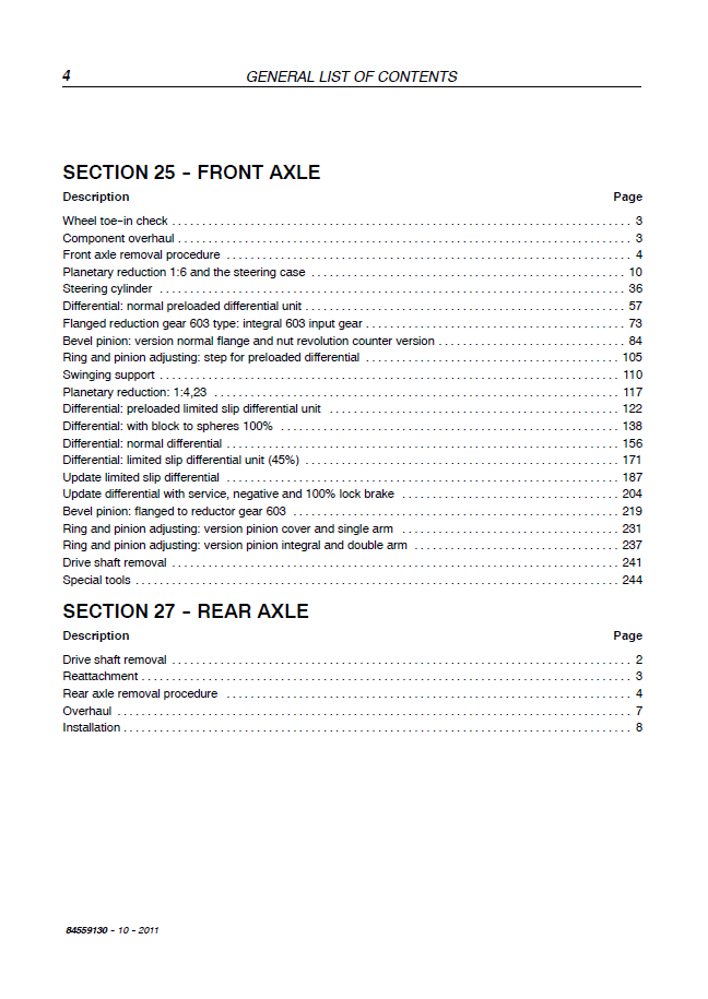 Official 84559130EUR Repair Manual for New Holland LM5020 Telehandler