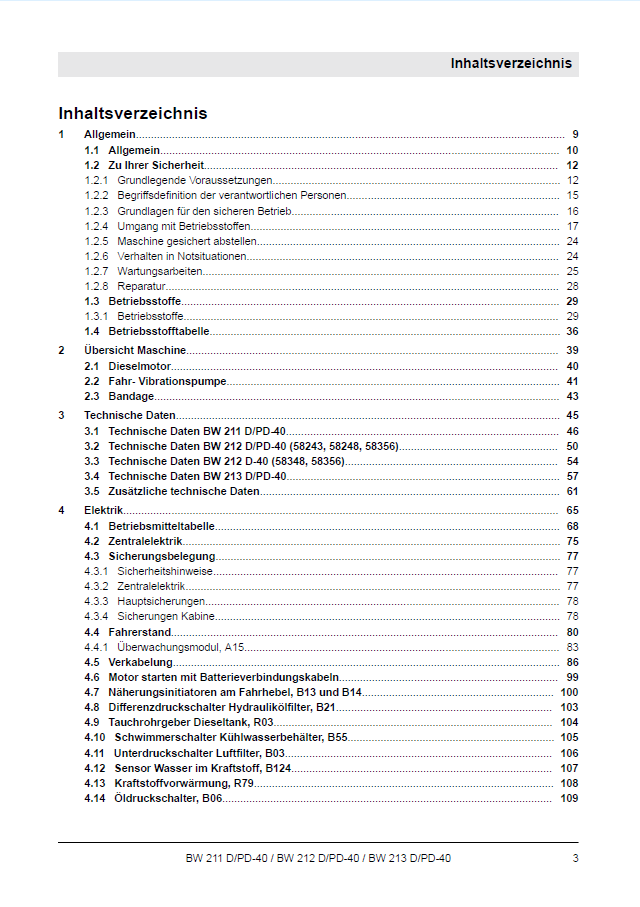 Official BOMAG BW 213 D-40_PD-40 Workshop & Training Manual PDF