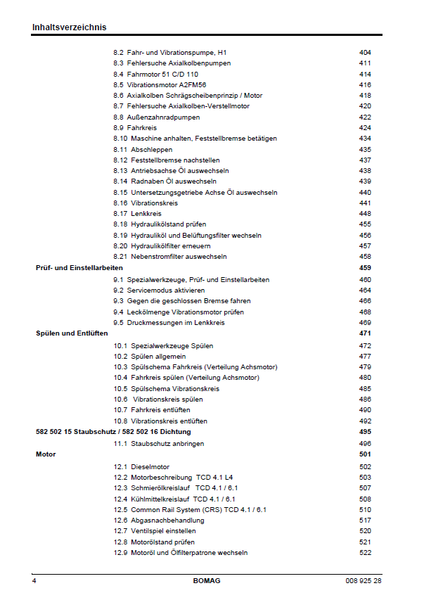 Official BOMAG BW 216 DH-4I Workshop Manual - Part 00892528