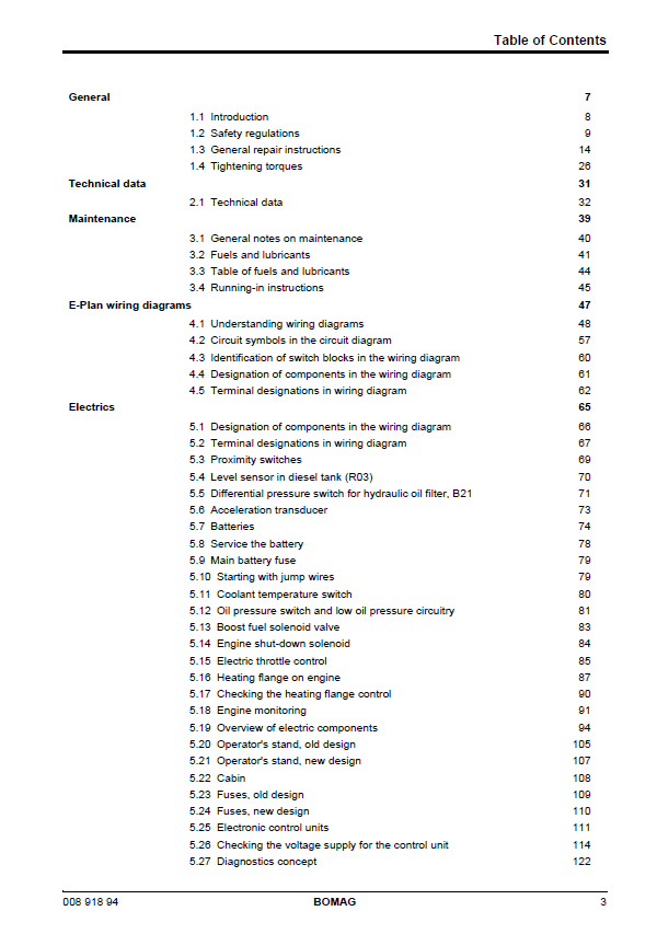 Official BOMAG BW 218 D-40 Workshop & Service Manual (06.2012)