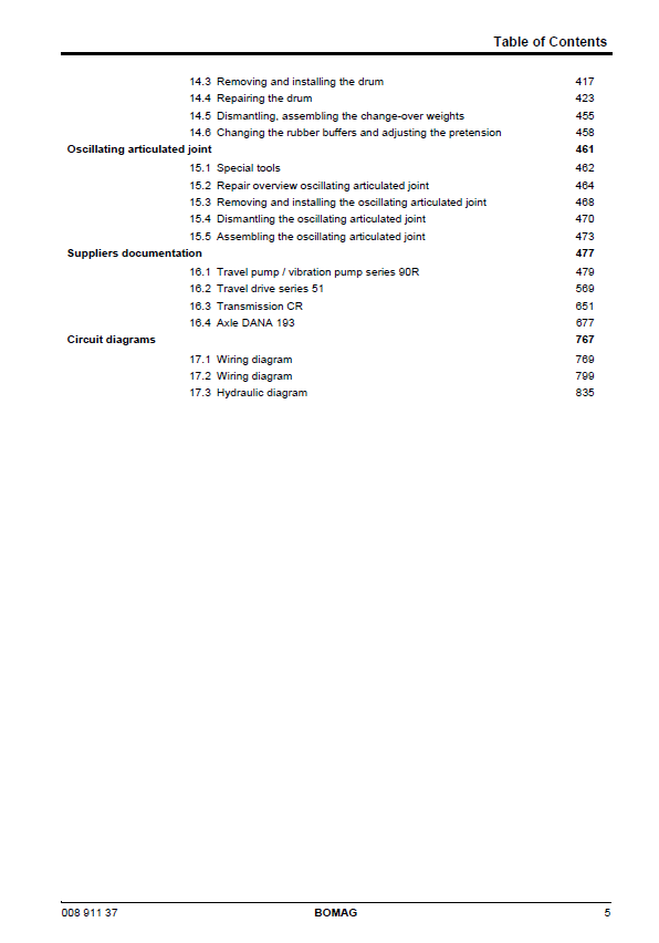 Official BOMAG BW 219 D-4 Service Manual (00891137)