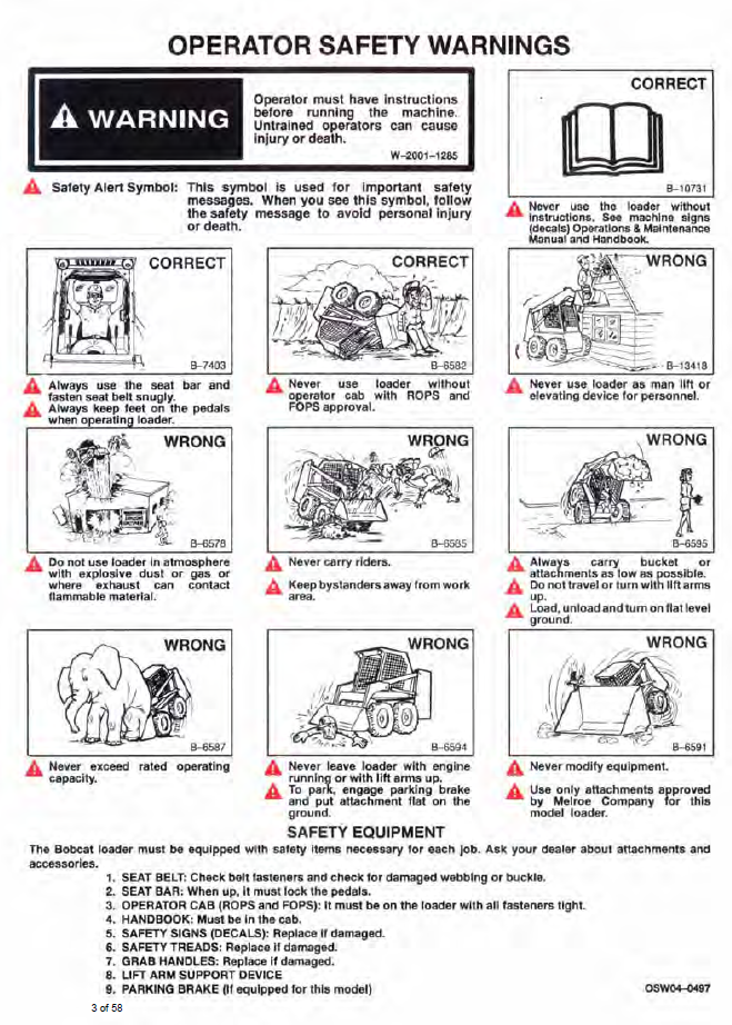 Official Bobcat 6549951 721 Loader Maintenance PDF