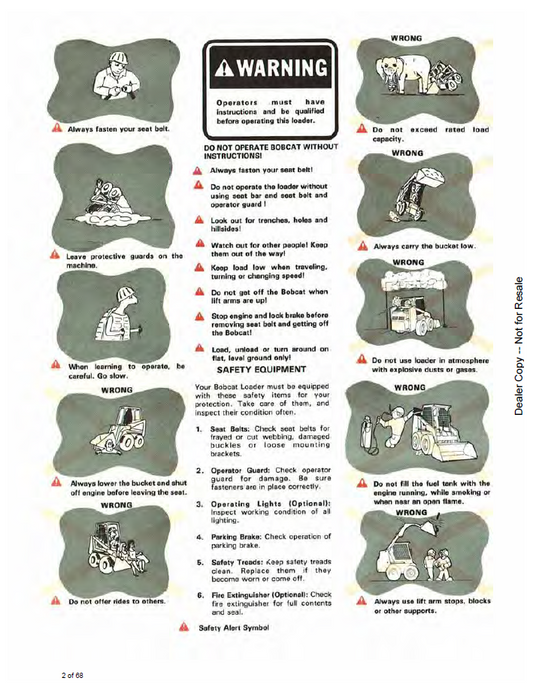Official Bobcat 6556844 540 Loader Operation PDF