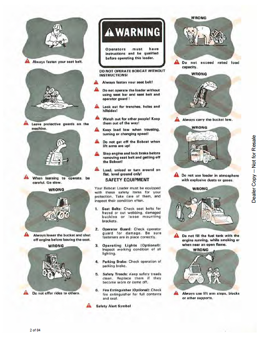 Official Bobcat 6556858 741 Loader User Guide PDF