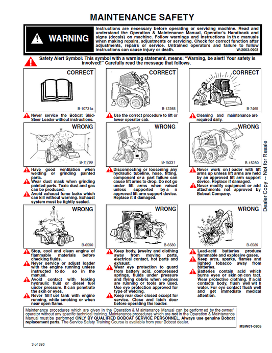 Official Bobcat 6566135 640 Series Loader Repair PDF