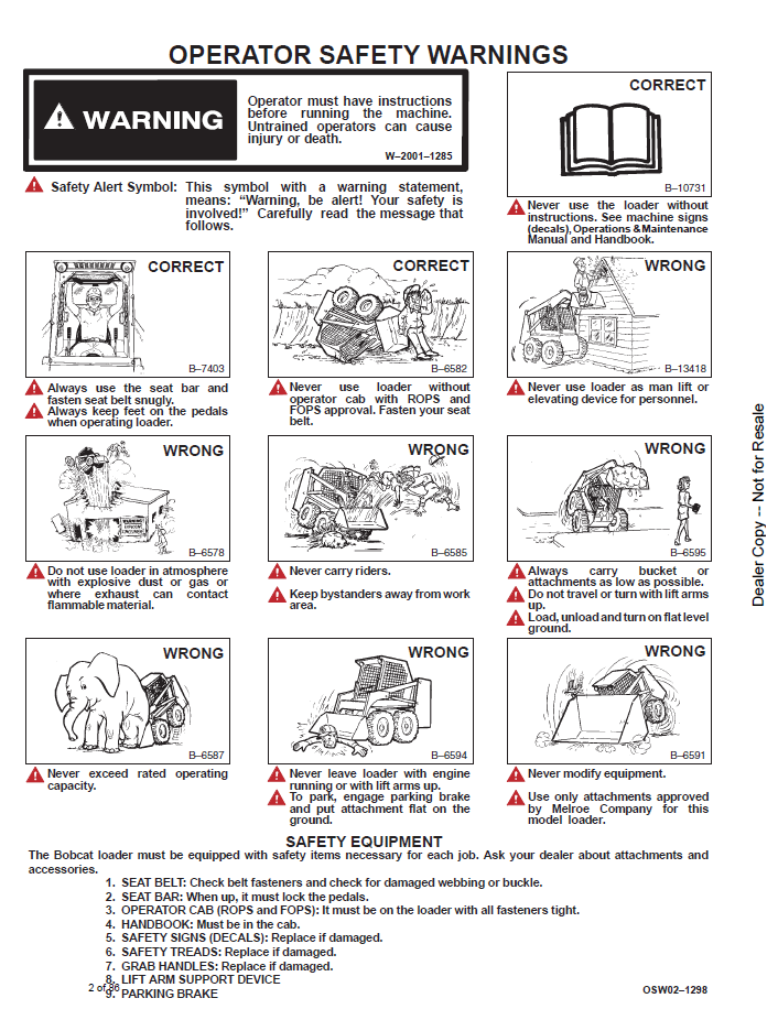 Official Bobcat 6722480 543B Loader Maintenance PDF