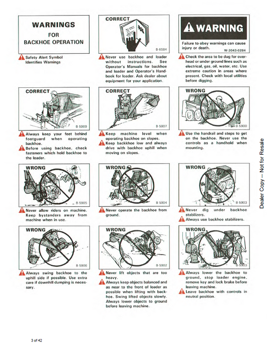 Official Bobcat 907 Backhoe Operation & Maintenance Guide
