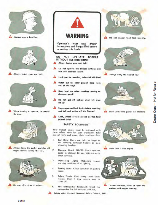 Official Bobcat Clark 6556732 630 Loader User Guide PDF