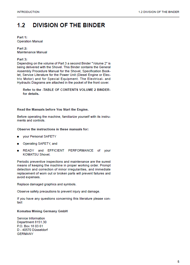 Official GZEAM08189: Komatsu PC4000-6 Shovel Maintenance & Operation Guide