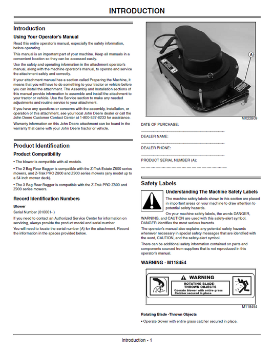 Official Guide: John Deere 2 and 3 Bag Material Collection System