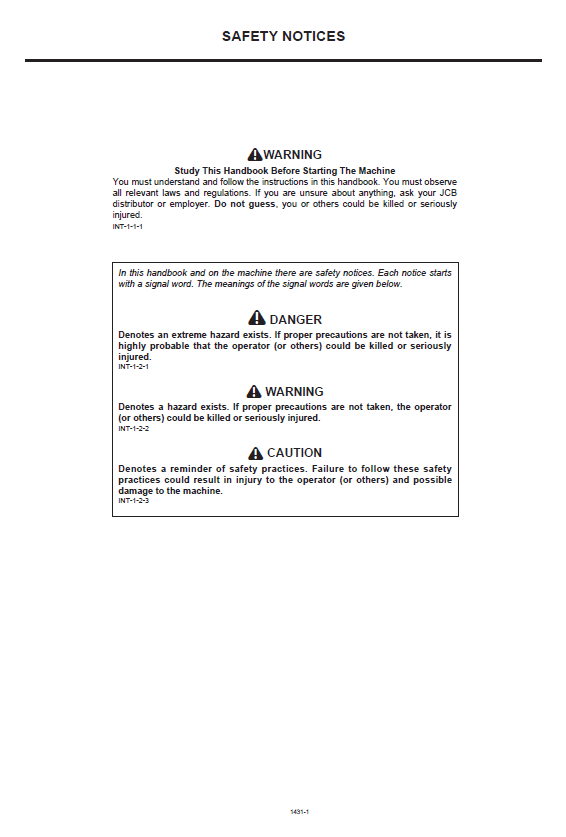 Official JCB 2115, 2125, 2135, 2150 Operator Manual PDF