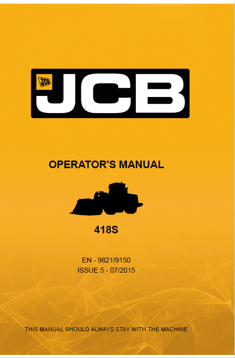 Official JCB 418S Operator Manual PDF: Complete Guide