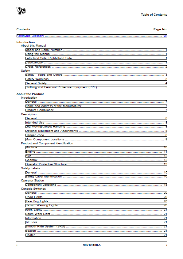 Official JCB 525-60 Telehandler Operator and Maintenance Guide