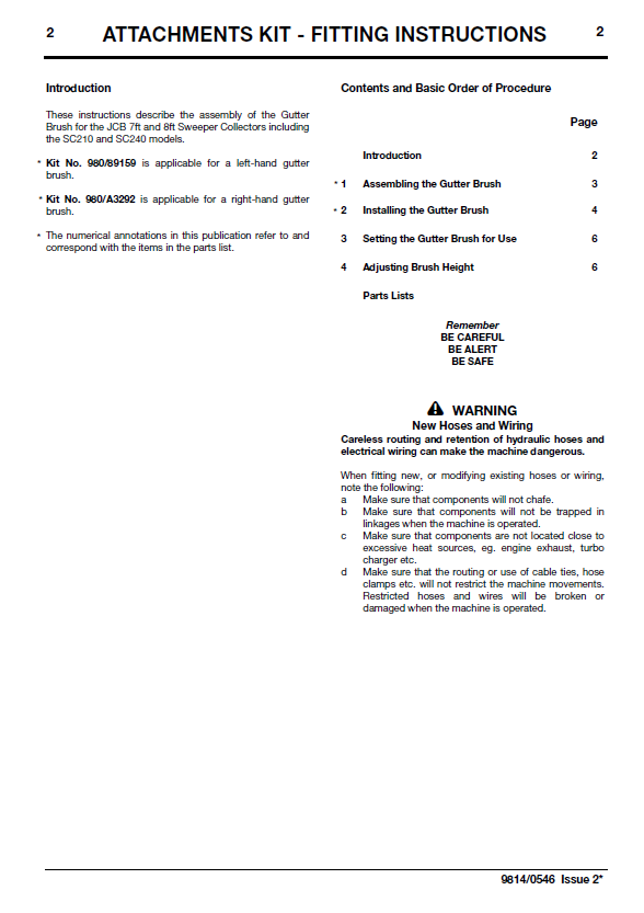 Official JCB Attachment Kit Fitting & Assembly Guide PDF