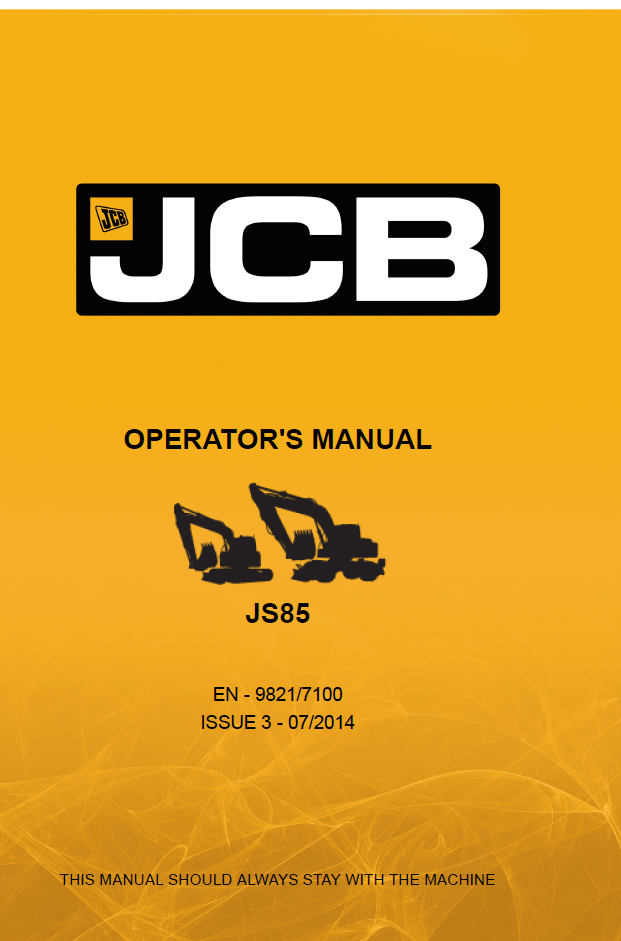 Official JCB JS85 Operator Manual PDF: Download Guide