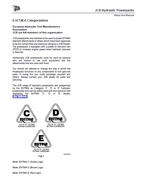 Official JCB Trojan III & Multiflow Powerpack Manual