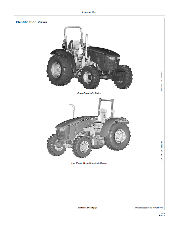 Official John Deere 5085M/5100M/5115M Utility Tractor Guide (OMSU35588)