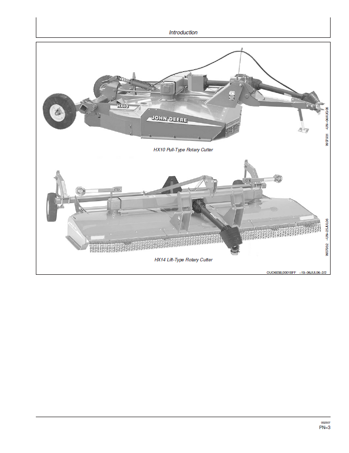 Official John Deere HX10/HX14 Rotary Cutter Manual OMW51647