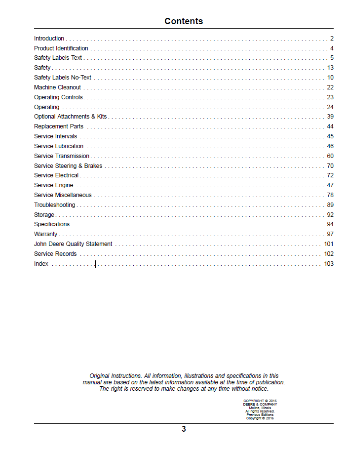 Official John Deere RSX860i Gator Operator Guide (OMM177961)