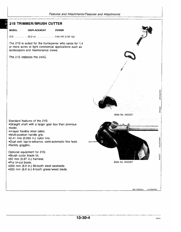 Official John Deere TM1494 Technical Manual for Line Trimmers and Brush Cutters