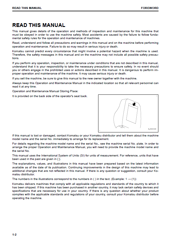 Official Komatsu D155AX-8 Bulldozer Manual TEN00735-01 PDF