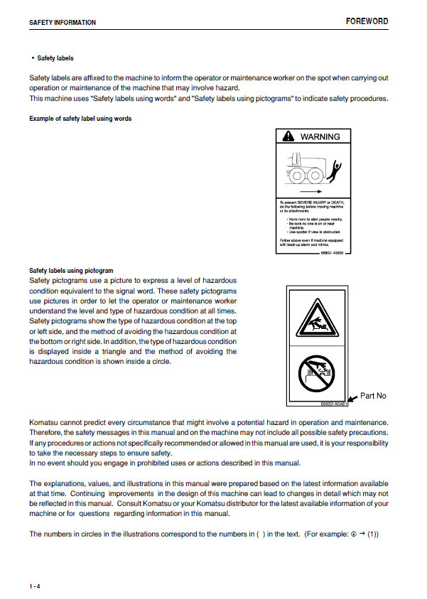 Official Komatsu GD555-3A Grader Operation Manual PDF
