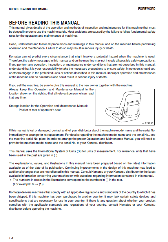 Official Komatsu GD555-5 Service & Maintenance Guide PDF