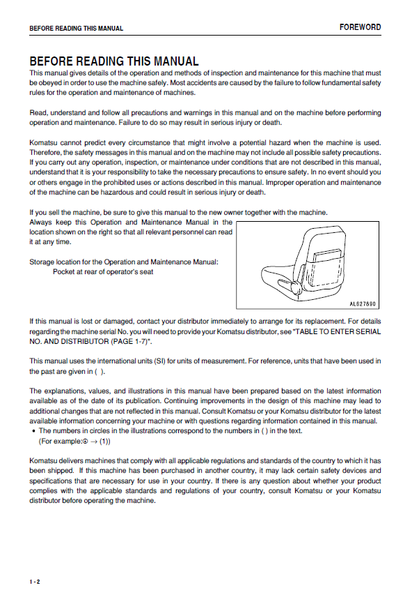 Official Komatsu GD655-3E0 Grader Service & Maintenance Guide
