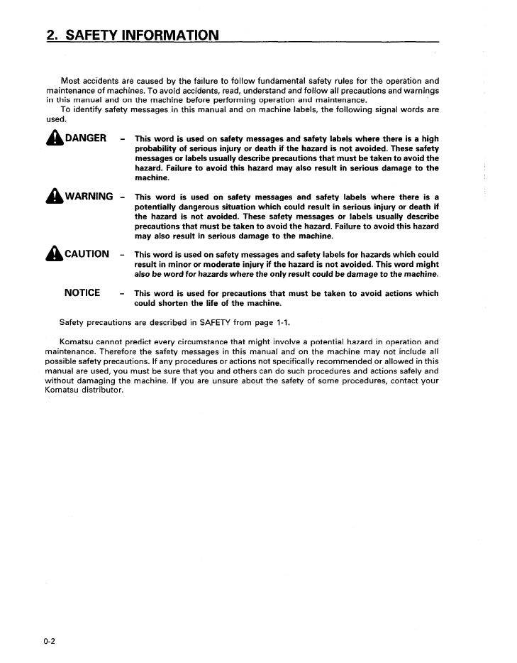 Official Komatsu HD325-6 Dump Truck Operation Guide SEAD000806