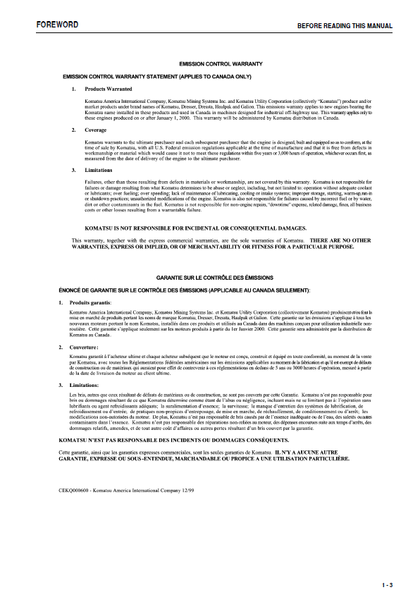 Official Komatsu PC130-8 Hydraulic Excavator Service & Maintenance PDF