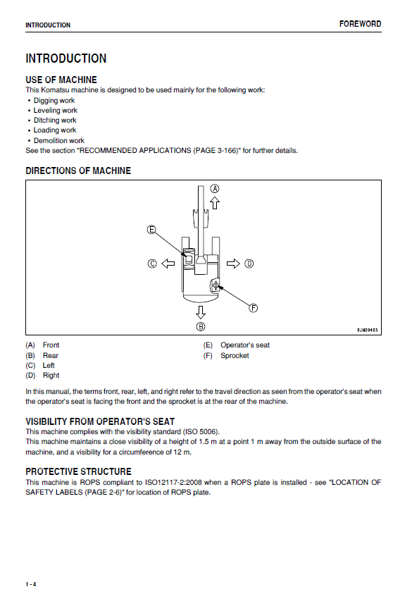 Official Komatsu PC160LC-8 Excavator Manual PDF
